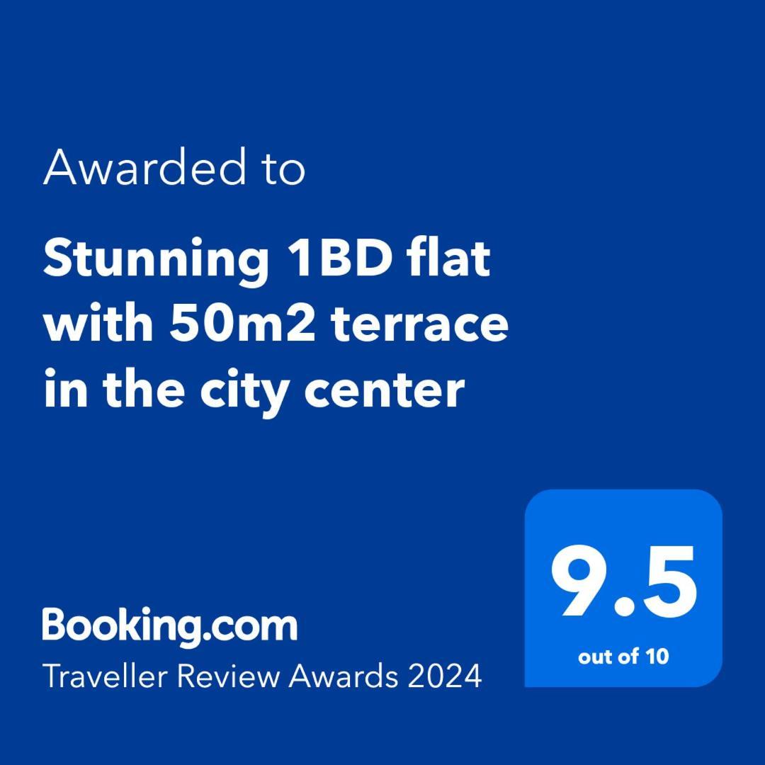 Stunning 1Bd Flat With 50M2 Terrace In The City Center Βουκουρέστι Εξωτερικό φωτογραφία